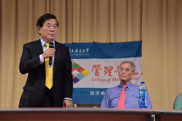 2017.11.08林英祥大師到管院演講 古校長致詞圖片
