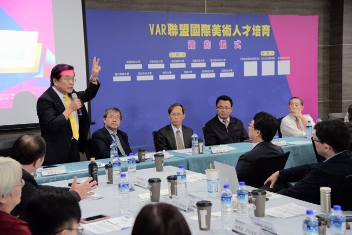 2018.04.23與智冠科技簽約 古校長致詞圖片