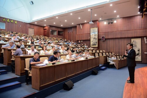 古校長現場勉勵新任主管圖片